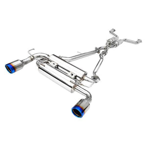 Invidia 09+ 370Z Gemini Rolled Titanium Tip Cat-back Exhaust - GUMOTORSPORT