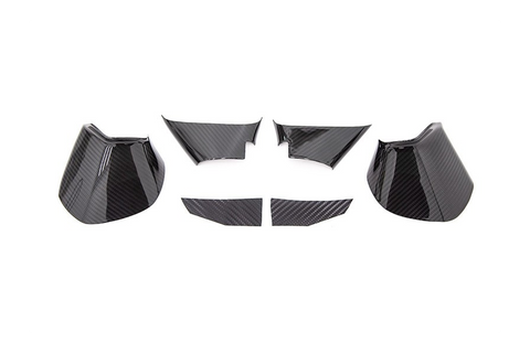 OLM LE Dry Carbon Fiber Lower Mirror Mount Cover - Subaru Models (inc. 2015-2021 WRX / STI / 2015-2017 Crosstrek) - GUMOTORSPORT