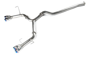 ETS Cat-Back Exhaust System No Muffler Non-Resonated Blue Tips  - Subaru WRX 2022+ - GUMOTORSPORT