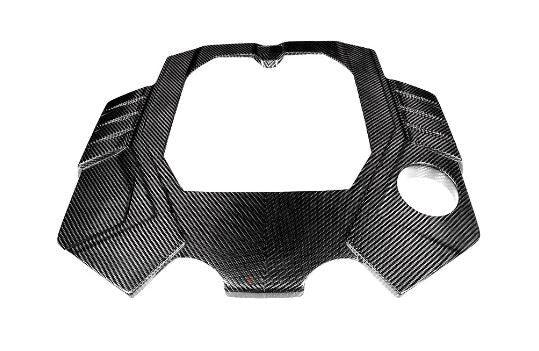 Eventuri C8 RS6 RS7 Black Carbon Engine Cover - GUMOTORSPORT