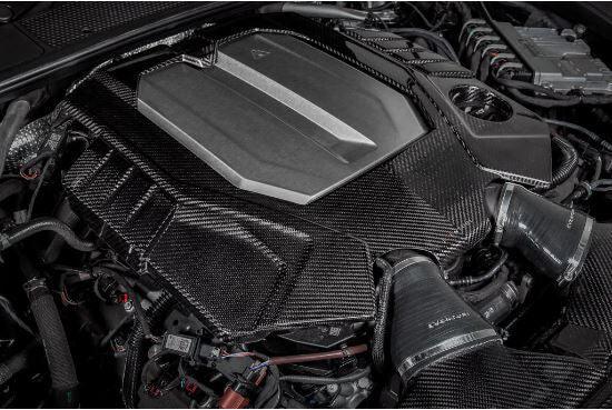 Eventuri C8 RS6 RS7 Black Carbon Engine Cover - GUMOTORSPORT