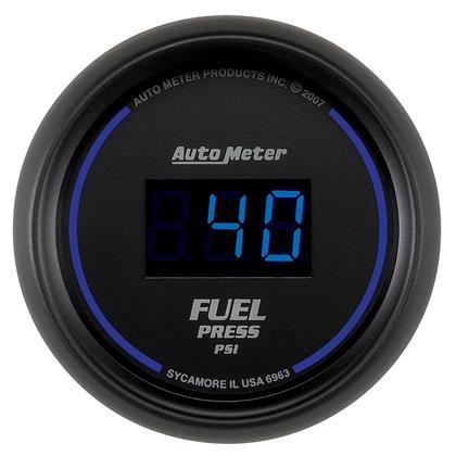 Autometer 52.4mm 1-100 PSI Black Digital Fuel Pressure Gauge - GUMOTORSPORT
