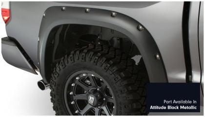 Bushwacker 16-18 Toyota Tundra Fleetside Pocket Style Flares 4pc - Midnight Black - GUMOTORSPORT