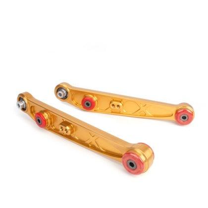 Skunk2 Honda/Acura EG/DC Alpha Series Rear Lower Control Arm Set - Gold - GUMOTORSPORT