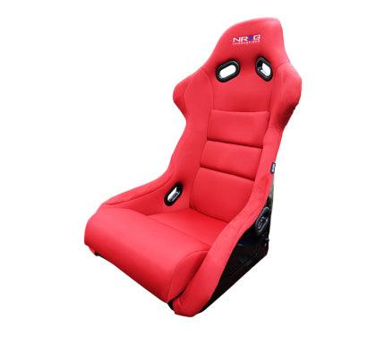 NRG FRP Bucket Seat (Red Cloth) - Large - GUMOTORSPORT