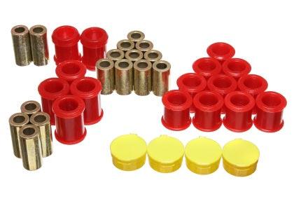 Energy Suspension 95-98 Nissan 240SX (S14) Red Rear Control Arm Bushing Set (Must reuse existing out) - GUMOTORSPORT