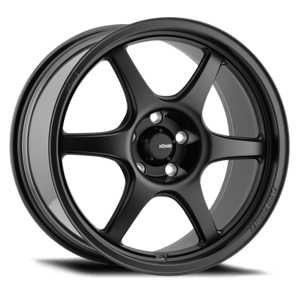 Konig Hexaform 18x9.5A 5x114.3 ET35 Matte Black - GUMOTORSPORT