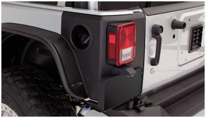 Bushwacker 07-18 Jeep Wrangler Trail Armor Rear Corners - Black - GUMOTORSPORT