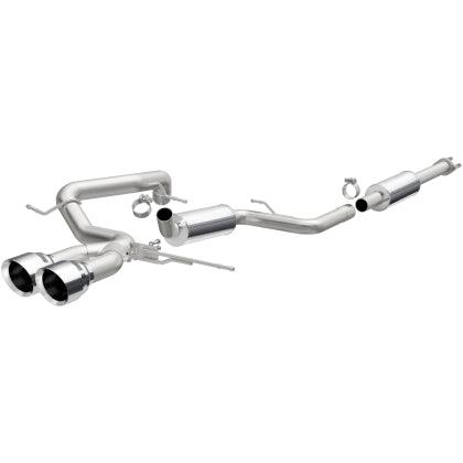 MagnaFlow 2014- 2018 Ford Focus 2.0L ST Dual Center Street Series Rear Exit Stainless Cat Back Perf Exhaust - GUMOTORSPORT