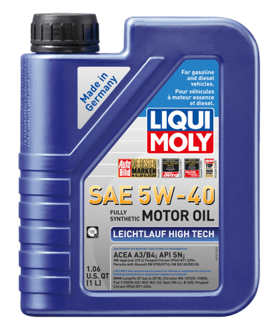 LIQUI MOLY 1L Leichtlauf (Low Friction) High Tech Motor Oil 5W40 - GUMOTORSPORT