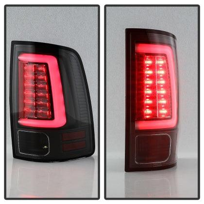 Spyder Dodge Ram 09-18 LED Tail Lights - All Black ALT-YD-DRAM09V2-LED-BKV2 (Incandescent Only) - GUMOTORSPORT