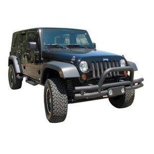 Rampage 2007-2018 Jeep Wrangler(JK) Double Tube Bumper Front - Black - GUMOTORSPORT