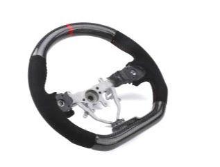 FactionFab Steering Wheel Carbon and Suede - Subaru WRX / STI 2015 - 2020 - GUMOTORSPORT