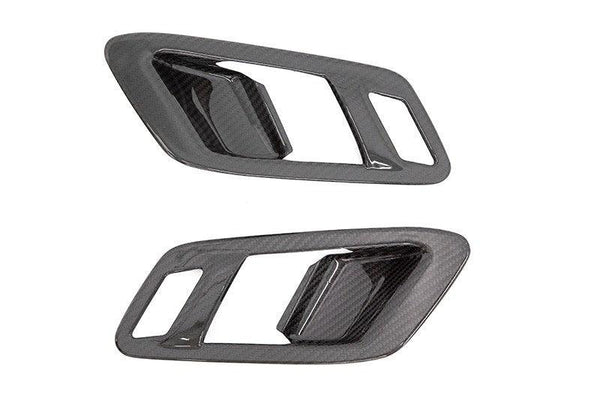 OLM LE Carbon Fiber Door Lock Panel Cover Set - 2020+ GR Supra - GUMOTORSPORT