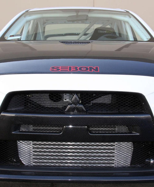 Seibon 08-15 Mitsubishi Lancer Evo X OEM Carbon Fiber Front Grill - GUMOTORSPORT