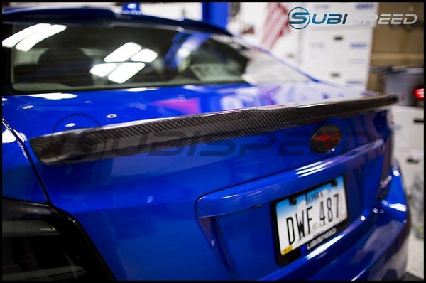 OLM OEM Style Low Profile Spoiler Carbon Fiber - Subaru WRX / STI 2015+ - GUMOTORSPORT