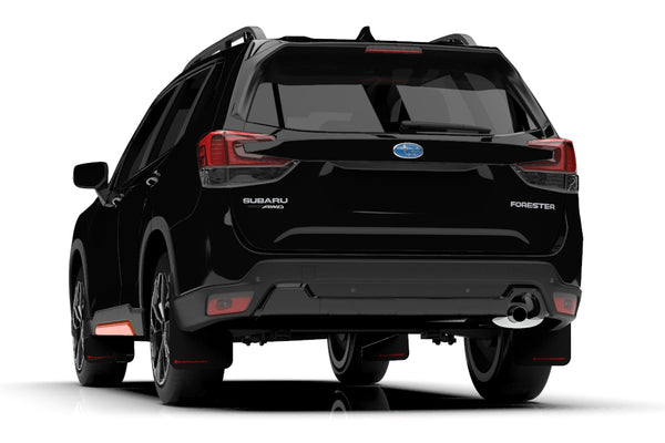 Rally Armor 2019 - 2021 Subaru Forester Black UR Mud Flap w/ Red Logo