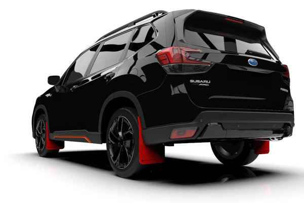 Rally Armor 2019 - 2021 Subaru Forester Red UR Mud Flap w/ Black Logo