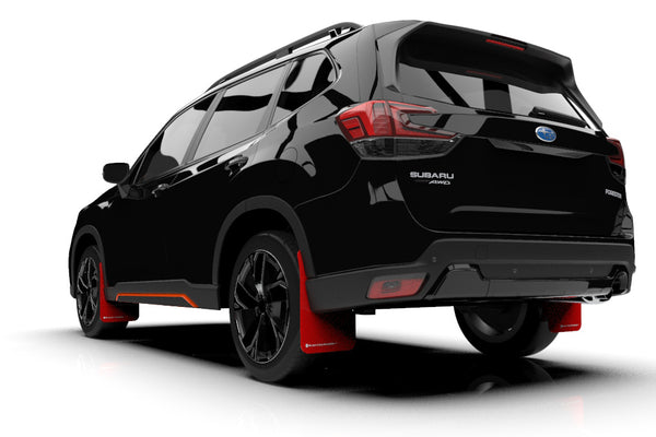 Rally Armor 2019 - 2021 Subaru Forester Red UR Mud Flap w/ White Logo