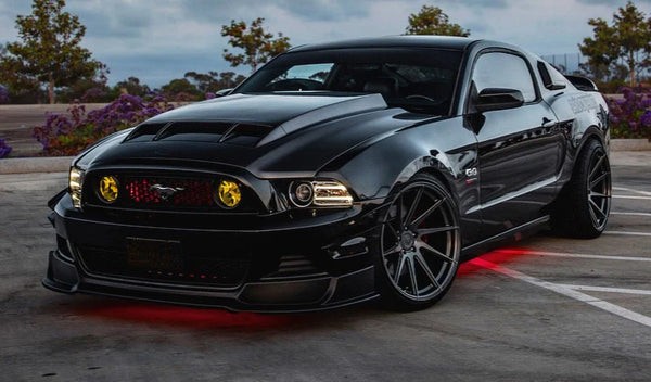 Anderson Composites 2010 - 2014 Ford Mustang/Shelby GT500 and 2013-2014 GT/V6 Ram Air Type-CR Hood - GUMOTORSPORT