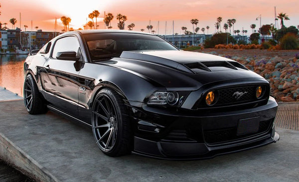 Anderson Composites 2010 - 2014 Ford Mustang/Shelby GT500 and 2013-2014 GT/V6 Ram Air Type-CR Hood - GUMOTORSPORT