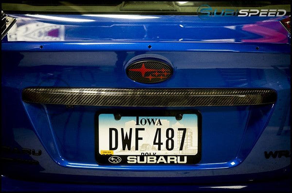 OLM S-Line Dry Carbon Fiber Trunk Finish - Subaru WRX / STI 2015+ - GUMOTORSPORT