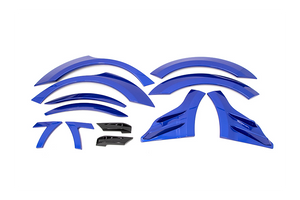 OLM S209 Style Paint Matched Fender Flare 12pc Set (World Rally Blue) - 15+ WRX / STI