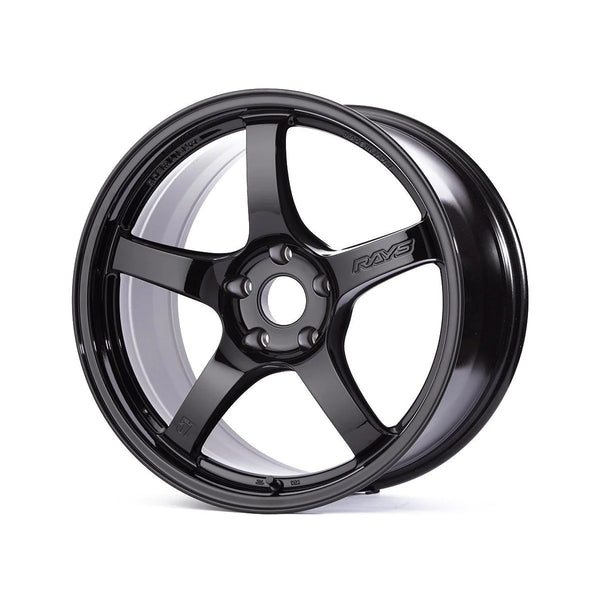 Gram Lights 57CR 19x9.5 +25 5x114.3 Glossy Black Wheel