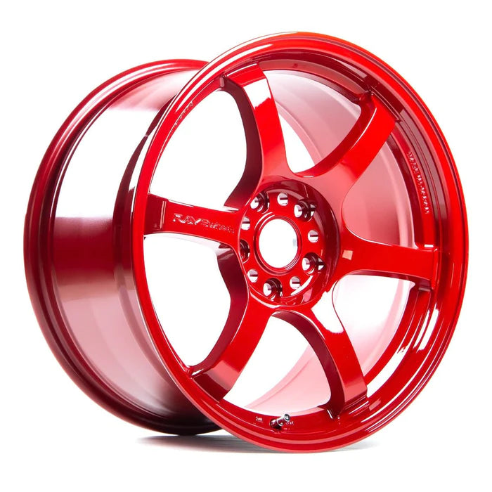 Gram Lights 57DR 18x9.5 +38 5x114.3 Milano Red Wheel