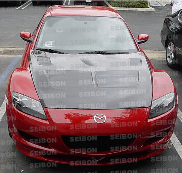 Seibon 2004 - 2011 Mazda RX8 TSII Carbon Fiber Hood - GUMOTORSPORT