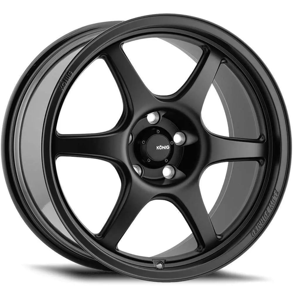 Konig Hexaform 15x8 4x100 ET25 Matte Black