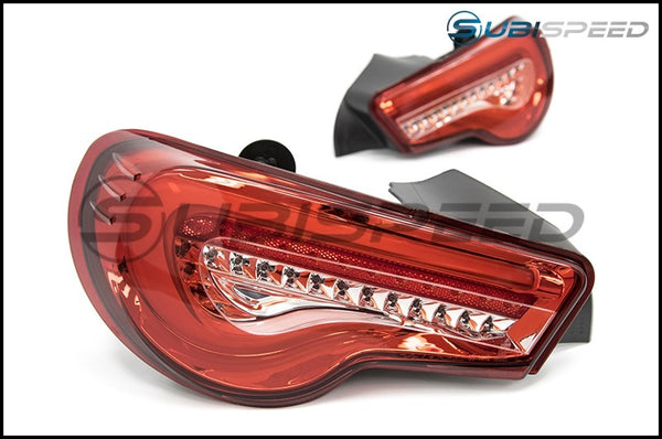 OLM Valenti Style Sequential Red Lens Tail Lights RC Edition - Scion FR-S 2013-2016 / Subaru BRZ 2013+ / Toyota 86 2017+ - GUMOTORSPORT