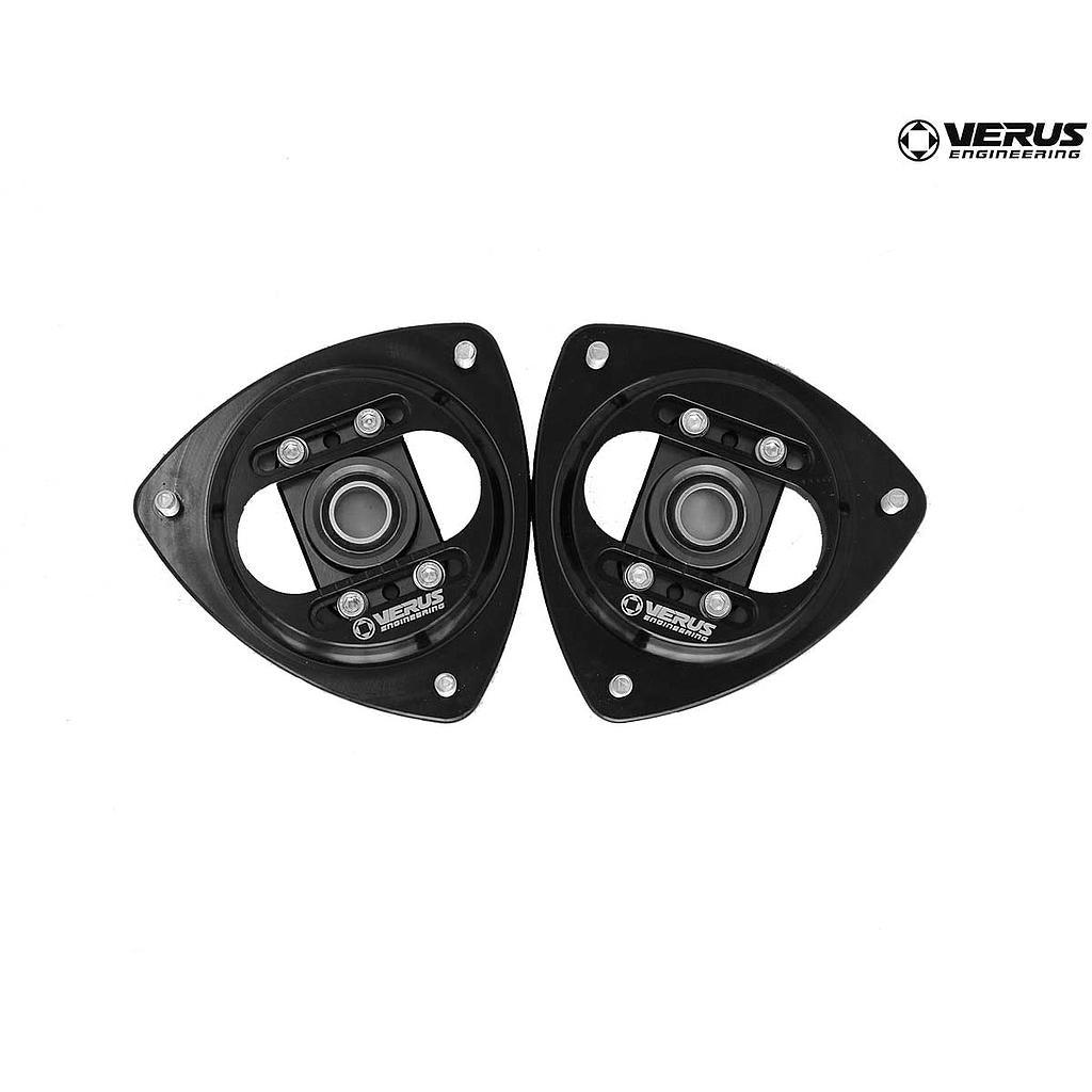 Verus Engineering Front Camber Plate Kit Black - Scion FR-S 2013-2016 / Subaru BRZ 2013+ / Toyota 86 2017+ - GUMOTORSPORT