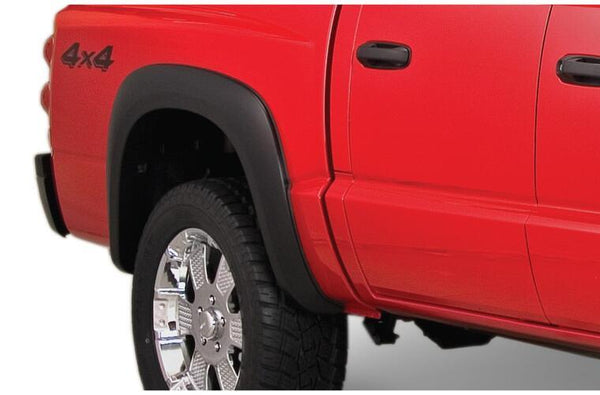 Bushwacker 05-10 Dodge Dakota Crew Cab Fleetside Extend-A-Fender Style Flares 4pc 64.9in Bed - Black - GUMOTORSPORT