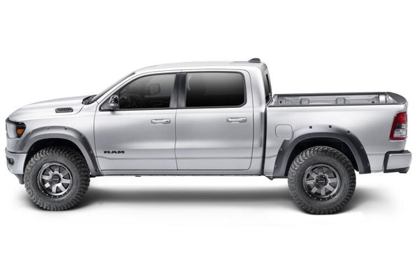 Bushwacker 2019 - 2022 Ram 1500 (Excl. Rebel/TRX) 76.3 & 67.4in Bed Forge Style Flares 4pc - Tex. Blk