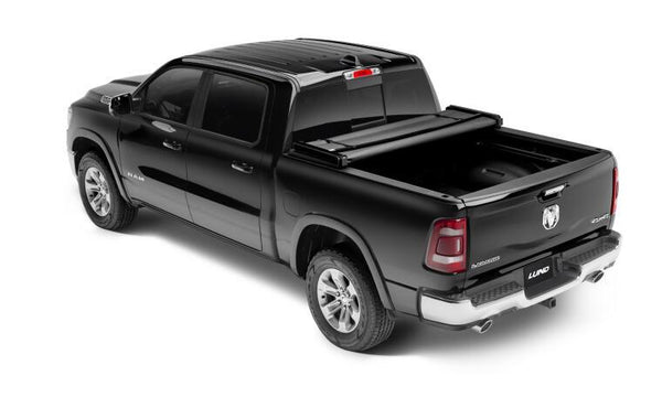 Lund 02-17 Dodge Ram 1500 (5.5ft. Bed) Genesis Tri-Fold Tonneau Cover - Black - GUMOTORSPORT