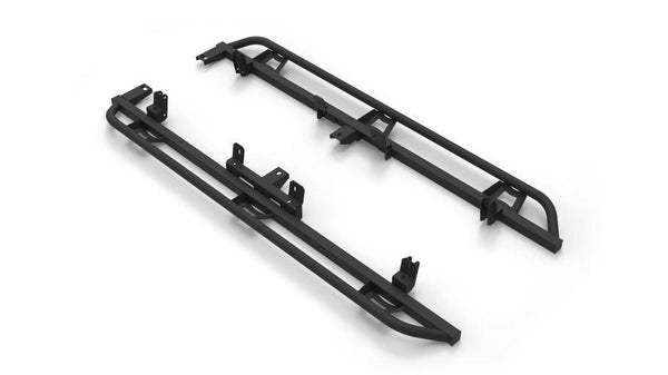 N-Fab Trail Slider Steps 2015 - 2022  Chevy/GMC Colorado/Canyon Crew Cab All Beds - SRW - Textured Black - GUMOTORSPORT
