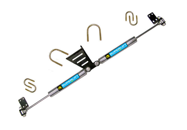 Superlift 2007 - 2018 Jeep Wrangler JK High Clearance Dual Steering Stabil. Kit- SR SS by Bilstein (Gas)