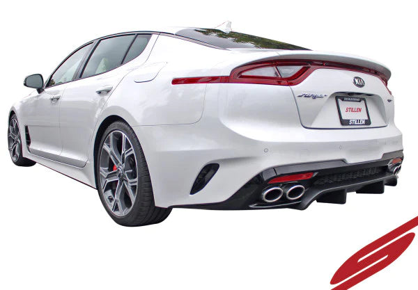 Stillen 2018-2021 Kia Stinger GT (AWD/RWD 3.3TT) Rear Diffuser [Matte Black] - KB26002MB