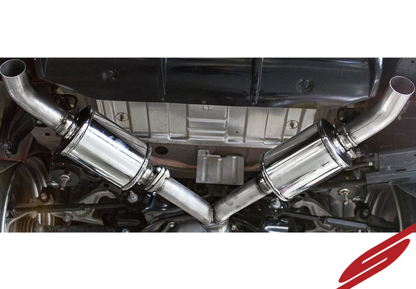 Stillen 2017-2021 Infiniti Q60 3.0t Cat Back Exhaust [Polished Tips] - 504453