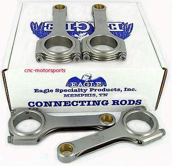 Eagle Mitsubishi 4G63 6-Bolt w/ 22mm Pin for Newer Pistons H-Beam Connecting Rods (Set of 4) - GUMOTORSPORT