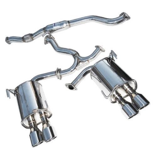 Invidia 15+ Subaru WRX/STI 4Dr Q300 Twin Outlet Rolled Stainless Steel Quad Tip Cat-Back Exhaust - GUMOTORSPORT
