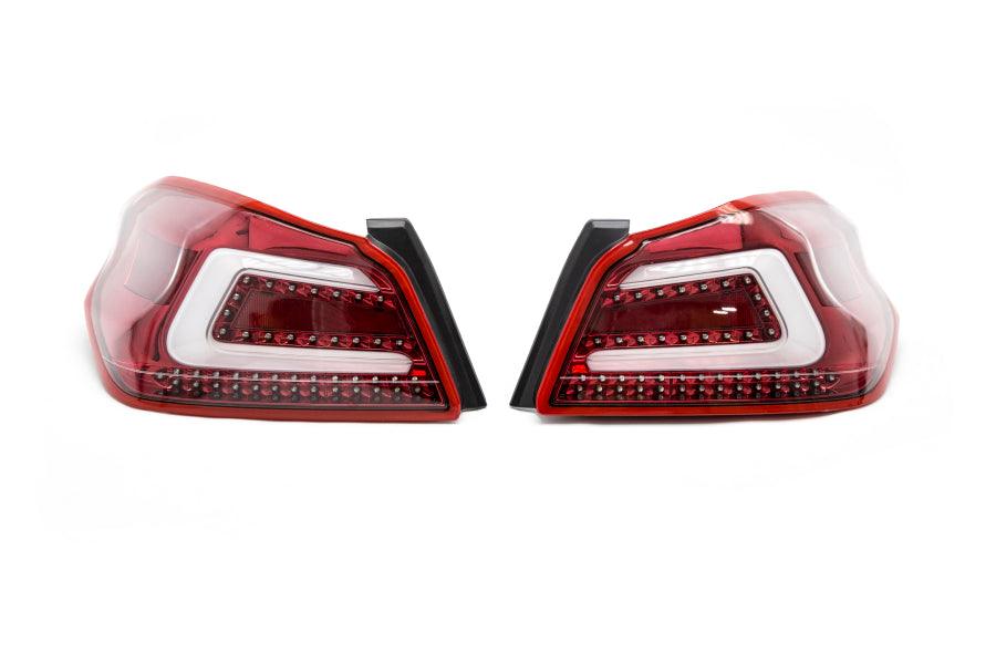 SubiSpeed USDM TR Style Sequential Tail Lights Clear Lens Red Reflector - Subaru WRX / STI 2015+ - GUMOTORSPORT