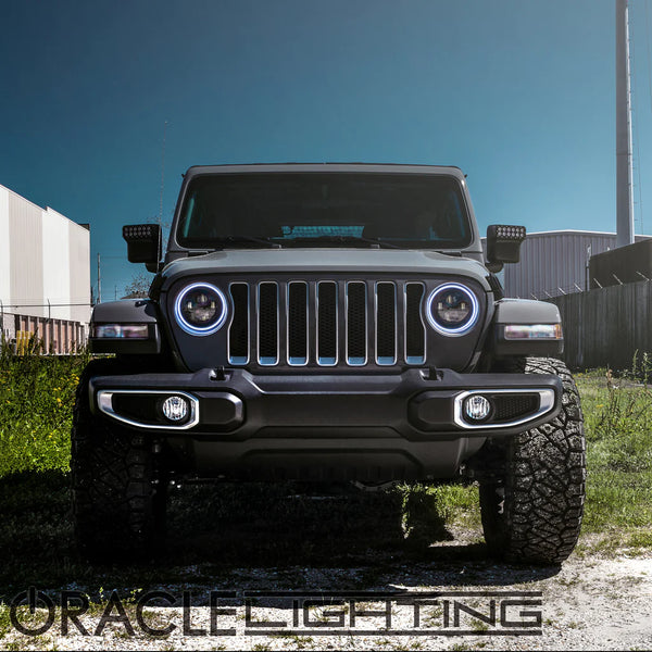 Oracle Jeep Wrangler JL/Gladiator JT 7in. High Powered LED Headlights (Pair) - White