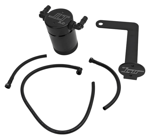 J&L 10-15 Chevrolet Camaro LS3 6.2L Passenger Side Oil Separator 3.0 - Black Anodized - GUMOTORSPORT