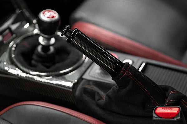 OLM Carbon Fiber OE Style eBrake Handle - Subaru Models (inc. WRX 2015 - 2020)
