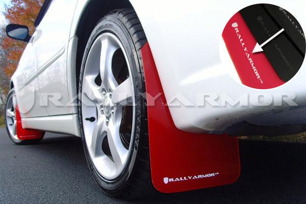 Rally Armor 2005 - 2009 Subaru Legacy GT / Outback Red UR Mud Flap w/ White Logo
