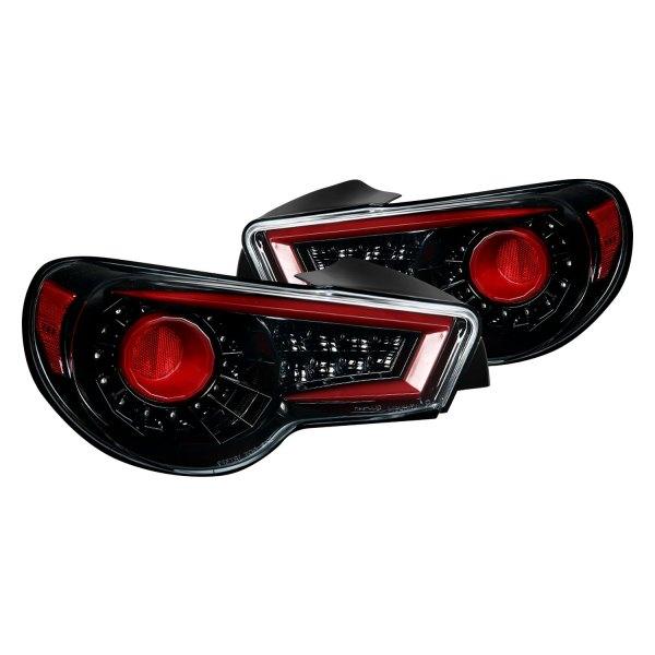 Spec-D Sequential LED Tail Lights Gloss Black - Scion FR-S 2013-2016 / Subaru BRZ 2013 - 2016 - GUMOTORSPORT