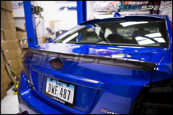 OLM OEM Style Low Profile Spoiler Carbon Fiber - Subaru WRX / STI 2015+ - GUMOTORSPORT