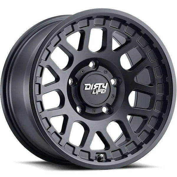 Dirty Life 9306 Mesa 17x9 / 6x139.7 BP / -12mm Offset / 106mm Hub Matte Black Wheel - GUMOTORSPORT